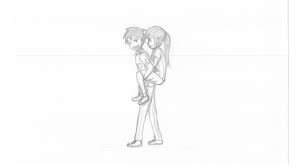 Mkiss l vartist (momot) ig: How To Draw A Boy Carrying A Girl On His Back In Anime Slow Narrated Tutorial Youtube