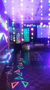 Hopscotch Created With Glow In The Dark Tape Glow In Dark Party Neon Party