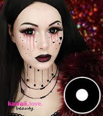 CrazyLab Small Iris Sanpaku White Circle Lenses