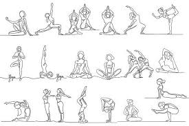 Yoga Bundle One Line Icon Yoga Drawing Line Drawing Yoga Artwork