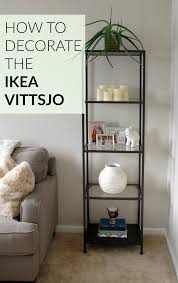 How To Decorate The Ikea Vittsjo Shelf Unit Simply Nicole Ikea Vittsjo Shelves Decor