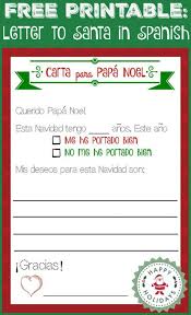 Happy Birthday Letter To Dad In Spanish Free Printable Letter To Santa In Spanish Ladydeelg Free Printable Letters Santa Letter Spanish Lessons For Kids