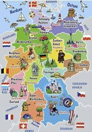 Deutschland Nachbarlander Bundeslander Und Hauptstadte Deutsch Lernen Deutsch Deutschlandkarte