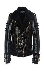 Shearling Biker Jacket By Balmain For Preorder On Moda Operandi Balmain Fashion Jackets Balmain
