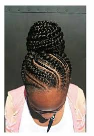 Braided Updo Natural Hair Styles Feed In Braids Ponytail African Braids Hairstyles