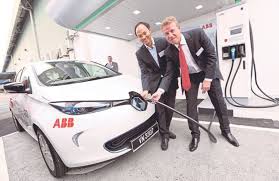 Greentech dreams of electric vehicles. Abb Fast Ev Chargers For Petrol Stations