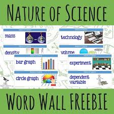 Nature Of Science Word Wall Freebie Science Word Wall Science Words Word Wall