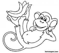 1600 x 2000 jpeg 151 кб. Coloring For Kids Monkey Drawing With Crayons