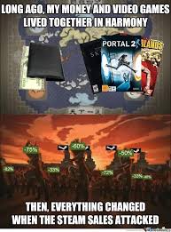 Steam Sales Video Games Funny Video Game Images Video Game Memes