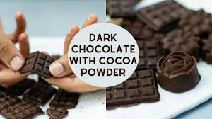 Substituting between cocoa powders cocoa powder lends a rich chocolate flavor and dark color to the recipes. Dark Chocolate Homemade Dark Chocolate How To Make Dark Chocolate Using Cocoa Powder Youtube