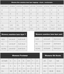 Dare2b Size Guide