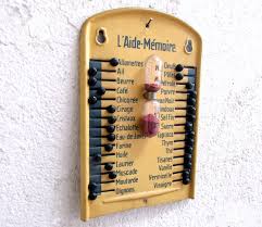 Vintage French Aide Memoire Shopping List Enamelware Grocery Etsy French Vintage Egg Timer Enamelware