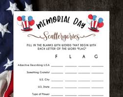 Memorial days quizzes online trivia quiz and questions answers. Memorial Day Game Etsy