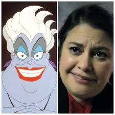 Ursula, the voluptuous, smiling, all-knowing witch who lives beneath the  surface and offers a grand bargain to the protagonist, is a character in  both Disney productions of Only Murders in the Building (