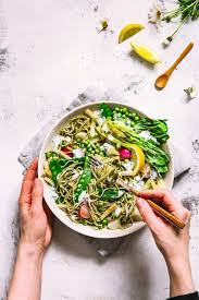 Frische Fruhlings Pasta Mit Edamame Nudeln Rezept Edamame Nudeln Edamame Rezepte