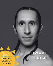 ☀Summer Guest Faculty: Edward Salas We can't wait to have Mr. Eddie back in  the studios with us! He will be teaching Contemporary and Improvisation  during our Summer Intensive. Edward Salas began