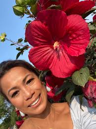 Hibiscus plant blooms for the first time