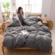5% coupon applied at checkout save 5% with coupon. Hot Selling Dormitory Luxury Trendy Color High Quality Cotton Bed Sheets Dark Gray China Duvet Cover And Bed Sheet Price Made In China Com