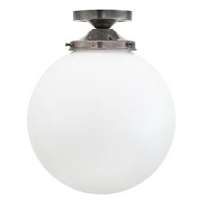 Shop the latest globe flush mount lights and choose from top modern and contemporary designer brands at ylighting. Yerevan Mid Century Opal Globe Ceiling Light 25cm Mullan Lighting