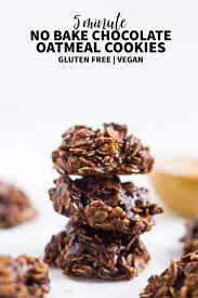 No Bake Chocolate Oatmeal Cookies Gluten Free Vegan What Molly Made Recipe Chocolate Oatmeal Cookies Gluten Free Oatmeal Cookies Oatmeal Cookies