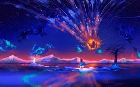 Purple And Blue Mountains Wallpaper Fantasy Art Hd Wallpaper Wallpaper Flare All pictures in full hd specially for desktop pc, android or iphone. blue mountains wallpaper fantasy art