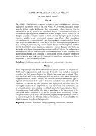 Apakah makna perkataan dan perbuatan yang menjuruskan perlakuan tersebut? Pdf Teori Konspirasi Dan Konotasi Jihad Conspiracy Theory And Connotation Of Jihad