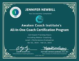 I'm excited to share that I have completed the Awaken Coach Institute…