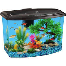 Hawkeye 7 Gallon Aquaview Fish Tank With Led Light And Power Filter Walmart Com Fish Tank Aquarium Aquarium Kit