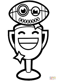 Gold Trophy Coloring Page Coloring And Drawing