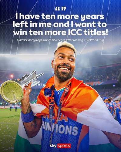 More success to come for Hardik Pandya and India... 👀🏆