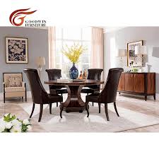 Large, extendable dining room tables will seat a whole dinner party, while compact kitchen tables will fit into small apartment spaces. Solid Wood Dinner Table Set Modern Of Luxury Dining Table And Genuine Leather Dining Chair Kruglyj Obedennyj Stol Wa425 Dining Room Sets Aliexpress