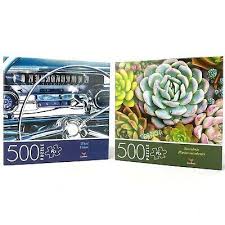 Get great deals on ebay! Lot Of 2 Cardinal 500 Piece Jigsaw Puzzles Succulents Wheel Car Dash Ebay 500 Piece Jigsaw Puzzles Jigsaw Puzzles Dash