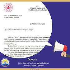 İçişleri bakanlığı'nın 81 ilin valiliğine gönderdiği genelgenin tam metni şöyle Kesan Ticaret Ve Sanayi Odasi