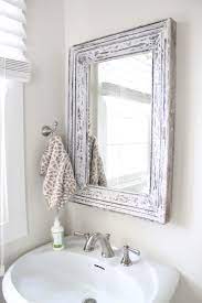 From traditional to shabby chic mirrors; Rustic Bathroom Mirror Shabby Chic Bathroom White Bathroom Mirror Small Bathroom Mirrors