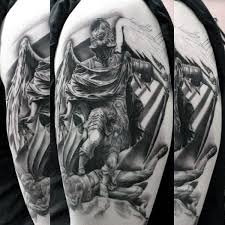 Beautiful angel n devil tattoo design. Top 103 Guardian Angel Tattoo Ideas 2021 Inspiration Guide