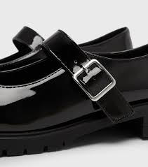 Find great deals on womens black mary janes shoes at kohl's today! Wide Fit Black Patent Chunky Mary Jane Shoes New Look