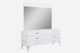 6 drawer modern dresser *see offer details. Diva Dresser Double High Gloss White 6 Self Close Drawers Chrome Handles Stainless Steel Legs By Whiteline Modern Living Furniture Plus