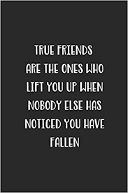 True Friends Are The Ones Who Lift You Up When Nobody Else Has Noticed You Have Fallen Blank Lined Best Friend Journal For Women Amazon Com Br