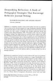 To share and get your thoughts and ideas out of your head. Writing A Self Reflective Essay A The Structure Of Reflective Writing