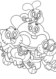 Mom, dad, anais, darwin and, of course, gumball. Coloring Pages The Amazing World Of Gambol Print Or Download For Free Razukraski Com