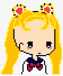 Awesome pixel art characters by gustavo viselner. Sailor Moon Crystal Minecraft Derp Pixel Art Png Image Transparent Png Free Download On Seekpng