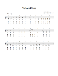 Alphabet Song Harmonica Sheet Music And Tab With Chords And Lyrics