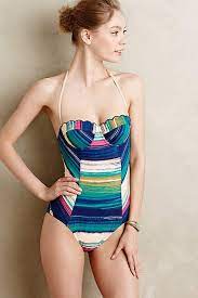 Scalloped Underwire Maillot Anthropologie Com Anthropologie Anthrofave Frauen Badeanzuge Stuck Modestil