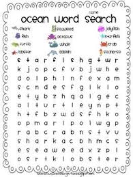 Funny words are fun to say. This Is A Fun Word Search Great For Morning Activity Or Word Work This Word Search Has A Total Of 12 Ocean Wo Ocean Words First Grade Words Ocean Activities
