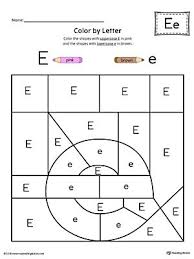 Lowercase Letter E Color By Letter Worksheet Letter Worksheets Kindergarten Alphabet Worksheets Preschool Capital Letters Worksheet