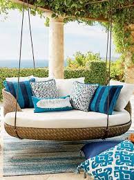 You will need to hang this from a structure that can safely and securely support all the weight properly. Outdoor Hanging Swing Daybed Ideas Sleeping Porches For Coastal Living Outdoor Daybed Outdoor Furniture Ideas Backyards Hanging Daybed