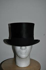 The Condition Of The Silk Is Good Apart From A Little Wear On The Top Edge Of The Hat And The Underside Of The Br Black Silk Top Hat Sizes Vintage