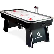 Sportcraft 72 Inch Air Powered Hockey Table With Pop Up Scorer Puck And Pusher Accessories Included Sears Billiard Table Sears Table Tennis