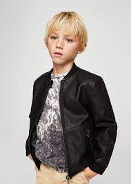 Mango Bomber Jacket Leather Effect Boys Kids 11 12 Years 152cm Kids Leather Jackets Faux Leather Bomber Jacket Bomber Jacket
