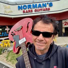 Norm holding a 1970 @fender #Telecaster, clean original body with a 1964  Stratocaster Neck that has been refinished and refretted, and there's some  inlay that was added
